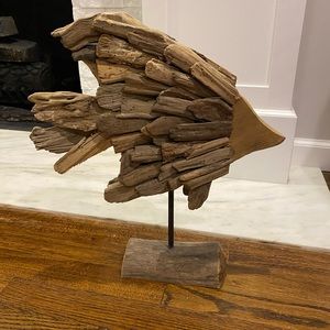 Driftwood fish decoration
